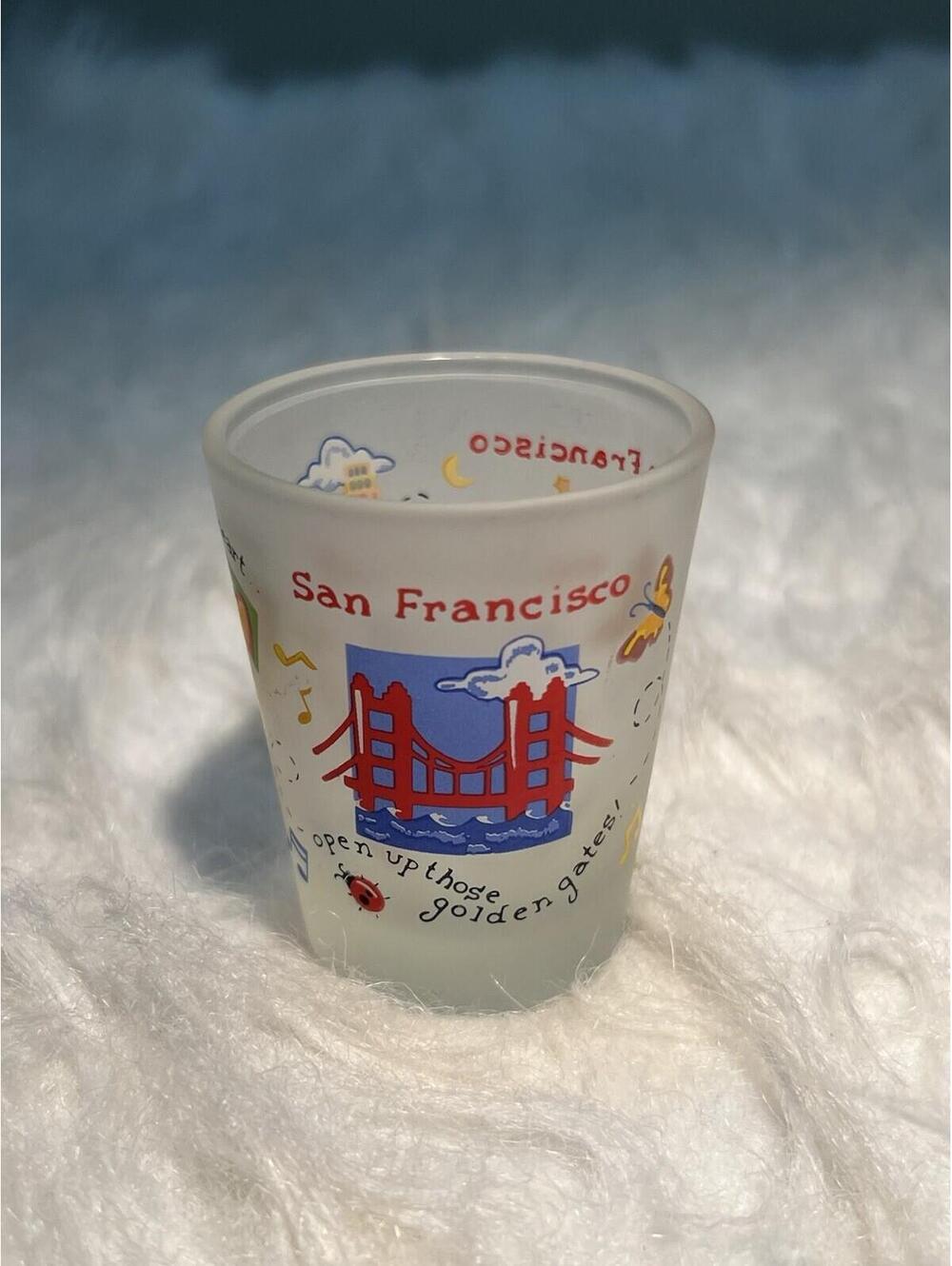 souvenir glass shot glass decor bar San Francisco California